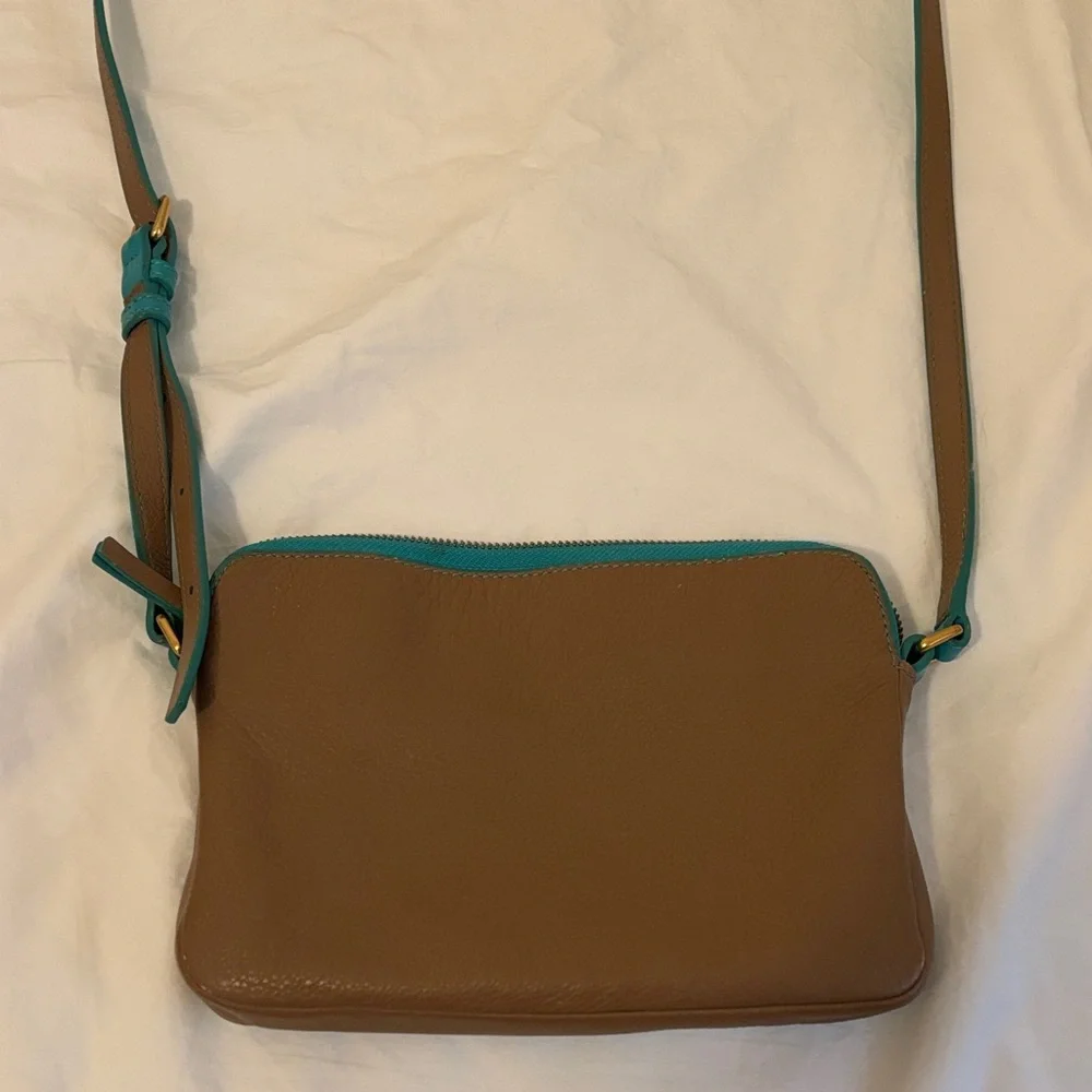 Marc by Marc Jacobs Turquoise and Tan Crossbody Bag - Picture 6 of 14
